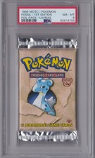 1999 WOTC POKEMON FOSSIL 1ST EDITION FOIL PACK LAPRAS PSA 8 NM-MT **PRICE DROP** picture