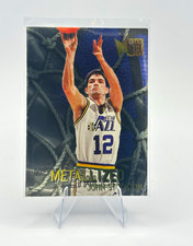 Fleer Metal 1996-97 John Stockton Utah Jazz #133 Metallized Insert NBA picture
