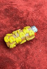 Handmade B-A-N-A-N-A bananas Lighter sleeve/ from polymer clay/ sleeve only Art picture