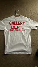 Gallery Dept. Men's White Graphic Logo Crew Neck T-Shirt Short Sleeve Size M picture