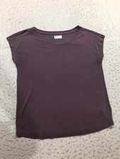 Maurices 24/7 Shirt Womens M Medium Purple Dolman Cap Sleeve Scoop Neck picture
