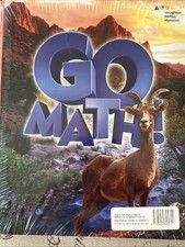 GO MATH 6 Th Grade Set. Vol 1 and 2 Houghton Mifflin Harcourt English NWT picture