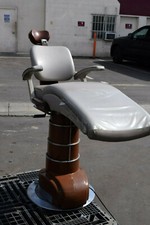 Vintage WEBER Dentist Dental Electric Powered Chair Exam Oral Tatoo Esthetician picture