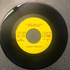 TARBABY FEBRUARY Vinyl 45 RPM Record NEW SOUTH  NS 1001A VG+ Rare Garage Rock picture