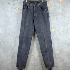 Lucchese Jeans Mens 33x32 Black Denim Dark Wash Straight Leg Made in USA picture