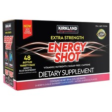 Kirkland Signature Extra Strength Energy Shot, 48 Bottles (2 Flavors), 2 Oz Each picture