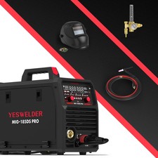 YESWELDER 185A 5-in-1 Welding Kit: Helmet, Torch & Gas Regulator, 110V/220V picture