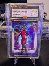2024-25 Topps Chrome UEFA Wonderkids Lamine Yamal Mojo Japan Variant 9.5 MT+ picture