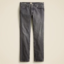 J Crew 484 Jeans Mens Black Slim Fit Tapered 100% Cotton Faded Wash Denim Pants picture