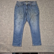 DU/ER L2X Relaxed Taper Slim Jeans Mens 36x30 Blue Stretch Denim Casual DUER picture