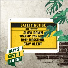 Watch For Exiting Vehicles Sign Commercial Driveway Traffic Metal Plaque picture