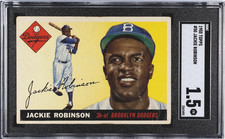 Jackie Robinson 1955 Topps SGC 1.5 CENTERED Baseball Card Vintage Graded MLB #50 picture