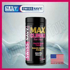 Swiss Navy Max Climax for Her 60 Tablets Female Libido Booster Herbal Supplement picture