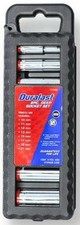 Duralast 8 pc 3/8'' METRIC DEEP SOCKET SET 10-21MM w/Carrying Case SAE  70-339 picture