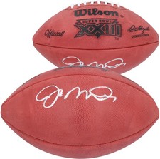 Joe Montana San Francisco 49ers Signed Wilson Super Bowl XXIII Logo Football picture