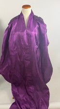 Satin Kaftan African Women Plus Size Robe Nigerian purple Party Dress picture