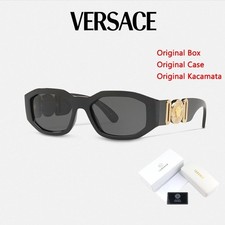 Versace VE4361 Black Gold Sunglasses 53/18/140 Unisex picture