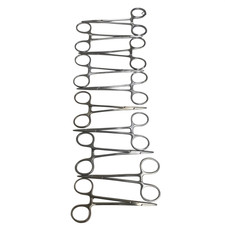Jarit 106-100, LOT OF 10, Halstead Mosquito Forceps STRAIGHT. 5 INCHES picture