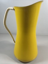 Vintage 9.5” Dansk Kobenstyle Yellow Enamel Pitcher Jens Quistgaard Denmark NICE picture