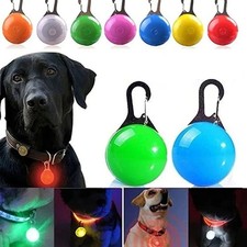 LED Dog Cat Collar Light Night Safety Pendant Pet Luminous Glow Tag picture