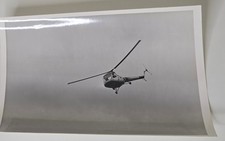 Saunders-Roe Skeeter Helicopter In Flight Against Sky Archive Photo Print picture