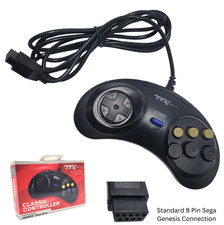 Wired Classic Controller for Sega Genesis by TTX Tech (Black) - New in Box picture