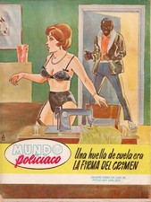 Rare 1970 True Crime Pulp MUNDO POLICIACO Mexican Crime Pulp Magazine Sleaze picture