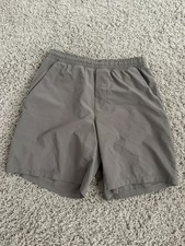 LULULEMON Gray Athletic Shorts. Size Men's Small. Elastic Waistband 7