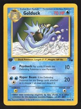 English NM Golduck 35/62 FO 1st Edition Pokemon Fossil picture