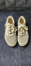 Vans Off The Wall Grey And White Sneakers Size 4.5 picture