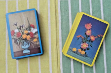 Vintage 1950's flower arranging scene/ image Bridge playing cards by Arrco picture