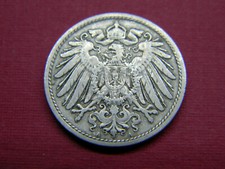 Historical Antique- German 10 Pfennig Coin - More than 100 Years Old Coin picture
