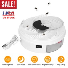 Electric Fly Trap Automatic Fly Catcher Rotating Fly PestRepellent Kitchen Tool- picture