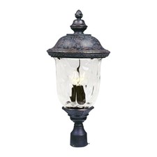Carriage House VX-Three Light Outdoor Pole/Post Lan in Early American style made picture