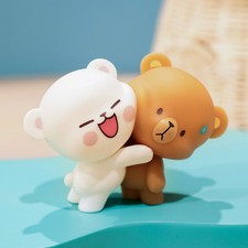 Milk Mocha Bear: Milkmochabear Adorable Hugging Authentic Collectible Figurine picture