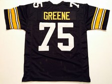 UNSIGNED CUSTOM Sewn Stitched Joe Greene Black Jersey - M, L, XL, 2XL, 3XL picture