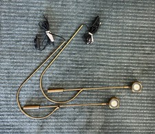 2 Restoration Hardware Orbiter II Wall Lamps Burnished Brass Dimmer picture