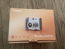 Canon PowerShot A570 IS 7.1MP Digital Camera 4x Zoom In Original Box W/ Manual picture