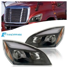 PAIR/SET Full LED Headlight Assembly W/ Bulb For Freightliner Cascadia 2018-2022 picture