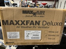 Maxx Air MaxxFan Vent Fan Deluxe 10 Speed with Thermostat Remote 7500K Smoke picture