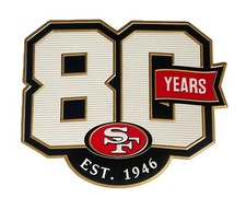 49ers 80th Anniversary Patch In Stock picture