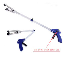 Extra Long Reach Grabber Reacher Tool Foldable Trash Picker Garbage Pickup Clip picture