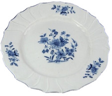 Antique 18thC Porcelain Tournai / Tournay Plate Porzellan Teller Porcelaine picture
