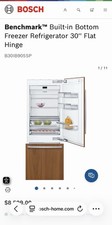 ‘Open Box’ New BOSCH BENCHMARK 30” BUILT-IN PANEL READY FRIDGE B30IB905SP picture