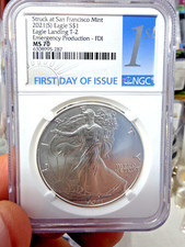 2021(S) 1oz American Silver Eagle T2 SF Mint NGC MS70 FDI Emergency Production picture