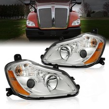 Pair For 2013-2021 Kenworth T680 Headlights Assembly Headlamps Left&Right picture