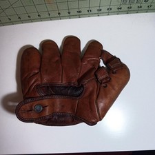 Vintage Antique Wilson Leather Baseball Glove Split Finger Rare 1940s 679 picture