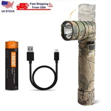 Nicron 1200 Lumen 3 Lights Twist 90° Quick Rechargeable Tactical Flashlight picture