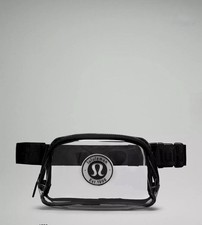 Lululemon Clear Belt Bag *Logo Black/Clear Adjustable Strap Zip One Size NWT picture