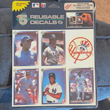 1992 MLB New York Yankees Vintage Officially Licensed Reusable Decals Set picture